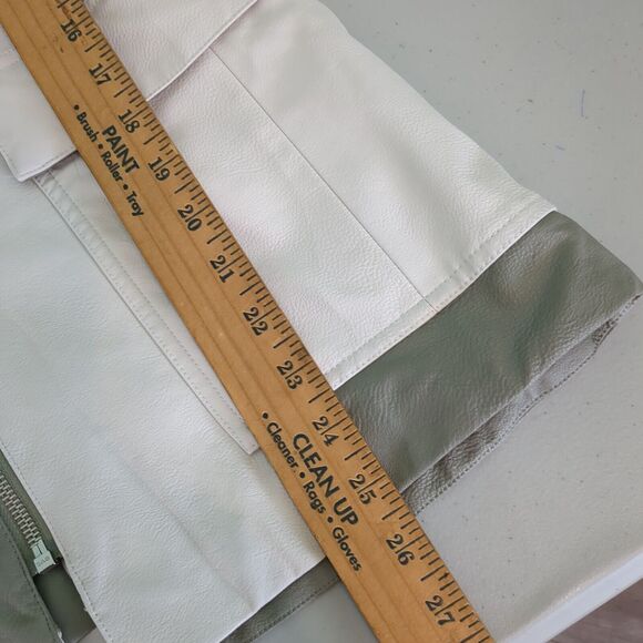 Women's Nike Jordan Classics Capsule 2.0 Faux Leather Jacket small new w… - Picture 5 of 6